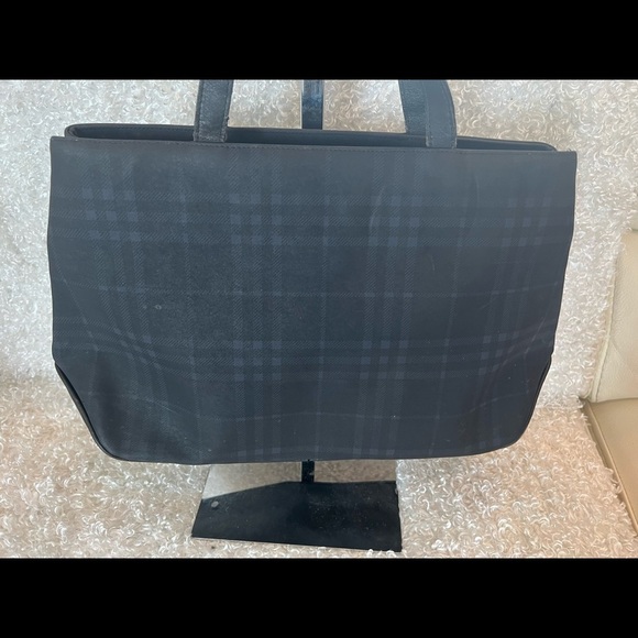 Burberry Coated Canvas Check Handle Bag - Picture 5 of 15